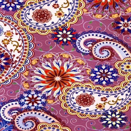 Viscose jersey, Paisley